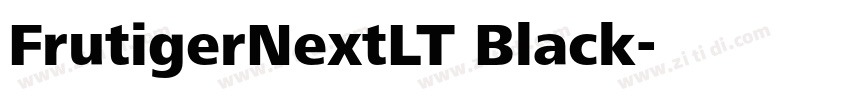 FrutigerNextLT Black字体转换